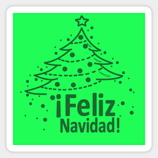 feliz navidad - christmas tree Magnet